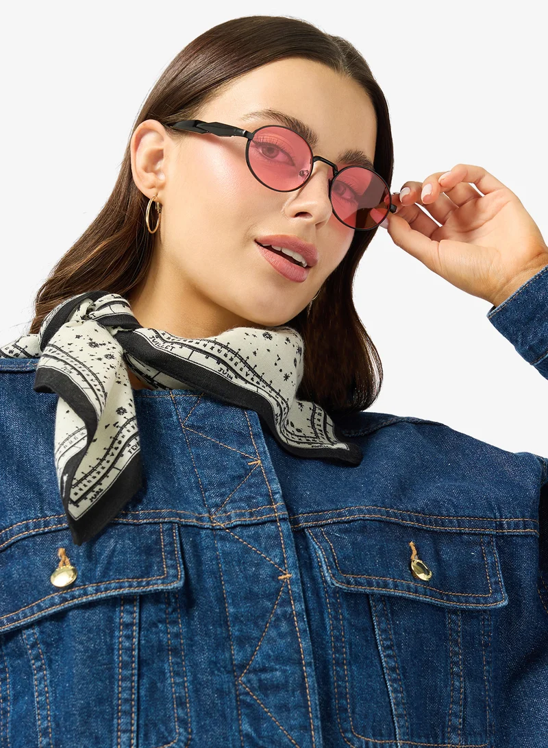 Ginger Pink Round Polarized Sunglasses for Women | Best Price UAE